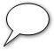 Graphic: Speech bubble 1